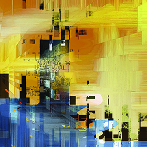 Eastern Terminus is an abstract digital painting